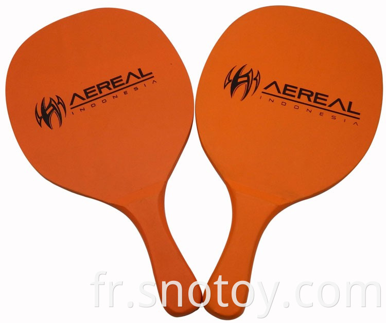 Racket de plage en plastique de bonne valeur sur mesure pour le jeu en plein air